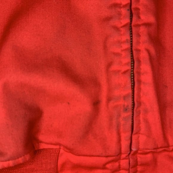 Cintas Work Jacket Emery Worldwide Starbase Uniform‎ Large Removable Liner Red - Picture 10 of 12
